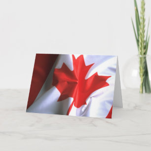 Carte drapeau canadien