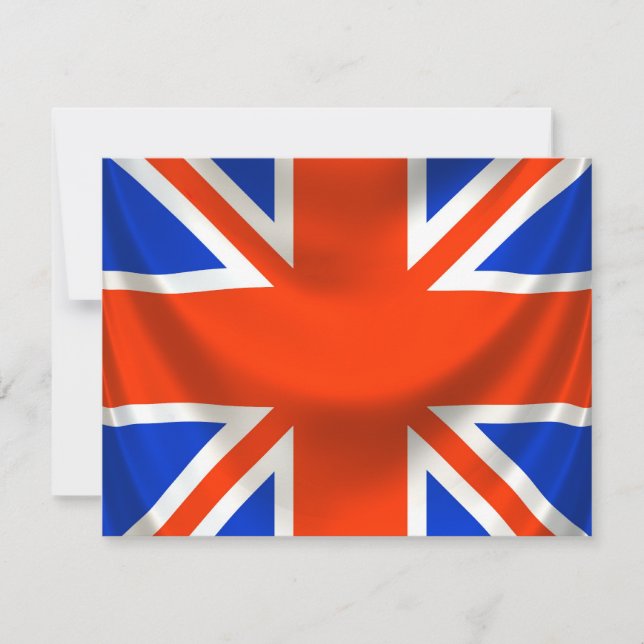Carte drapeau carré anglais (Devant)