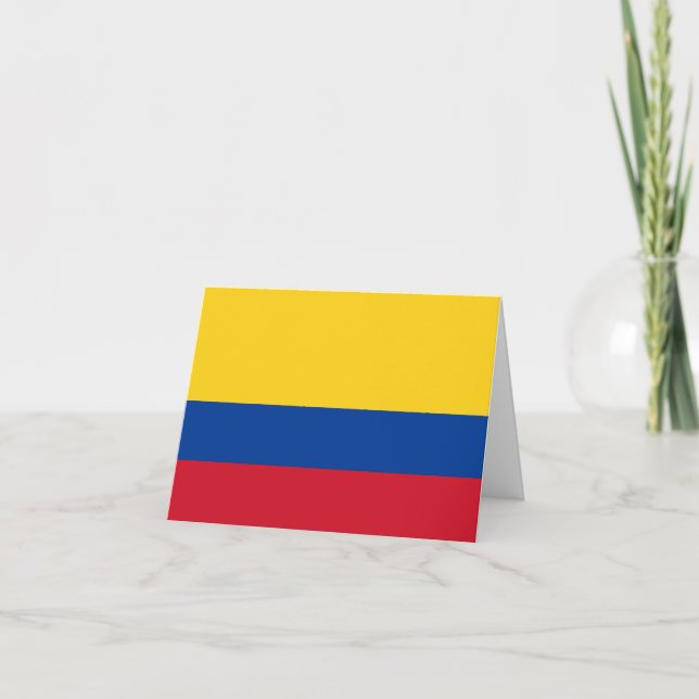 Carte Drapeau colombien (Devant)