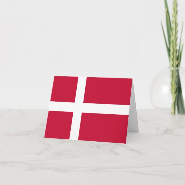 Carte Drapeau danois (Devant)