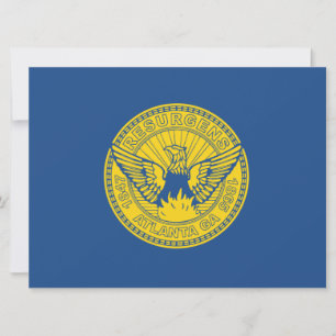 Carte Drapeau d'Atlanta (Géorgie, USA)