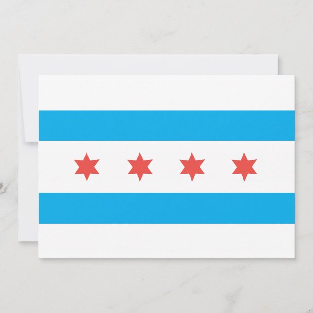 Carte Drapeau de Chicago (Devant)