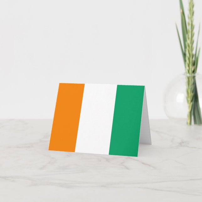 Carte Drapeau de Côte d'Ivoire (Devant)