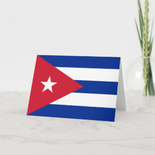 Carte Drapeau de Cuba