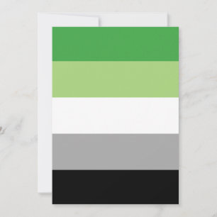 Carte Drapeau de fierté aromantique LGBTQ