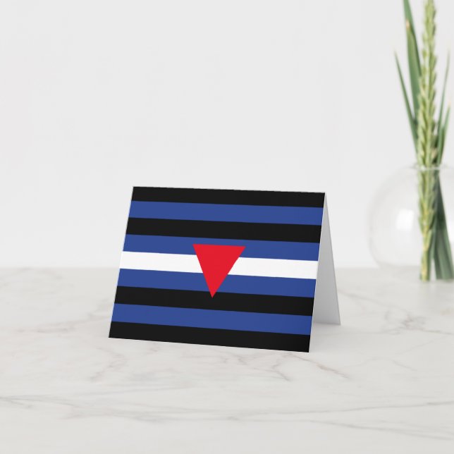 Carte Drapeau de fierté cuir queer (Devant)