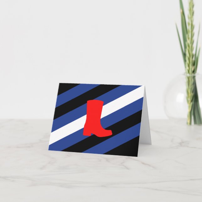 Carte Drapeau de fierté de bottes (Devant)