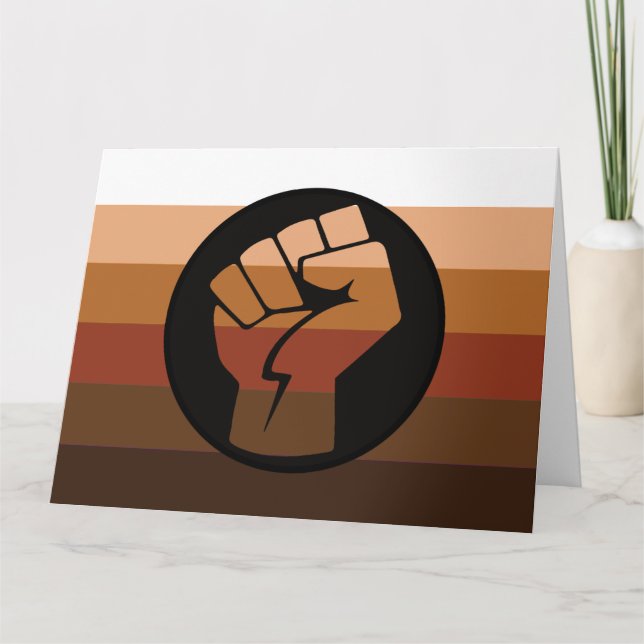 Carte Drapeau de fierté POC (Devant)