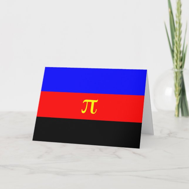 Carte Drapeau de fierté polyamoureuse (Devant)