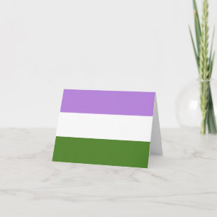 Carte Drapeau de fierté queer