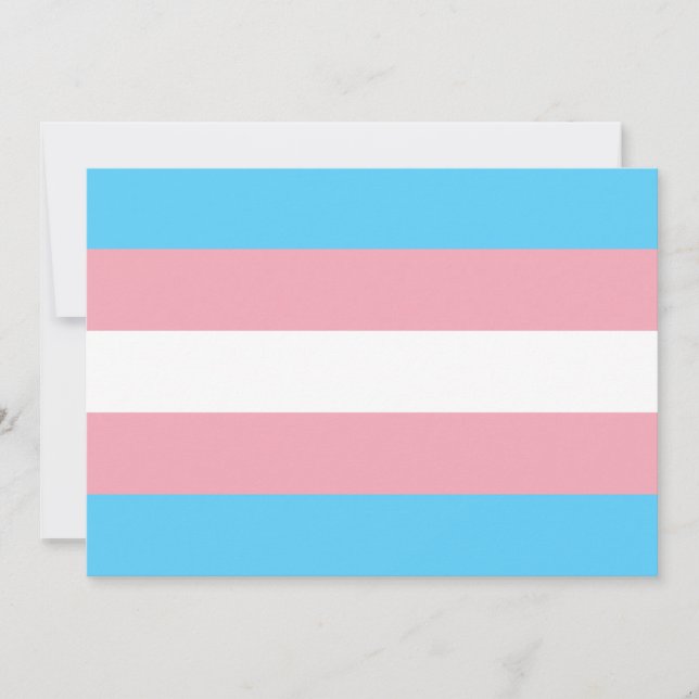 Carte Drapeau de fierté transgenre (Devant)