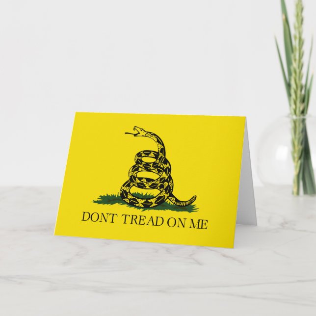 Carte Drapeau de gadsden (Ne pas me filer) (Drapeau de s (Devant)