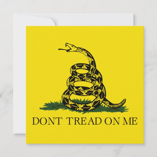 Carte Drapeau de gadsden (Ne pas me filer) (Drapeau de s (Devant)