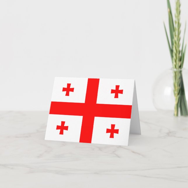 Carte Drapeau de Géorgie (Devant)