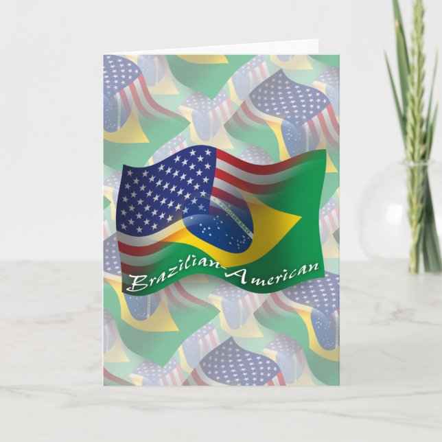 Carte Drapeau de la Brazilian (Devant)