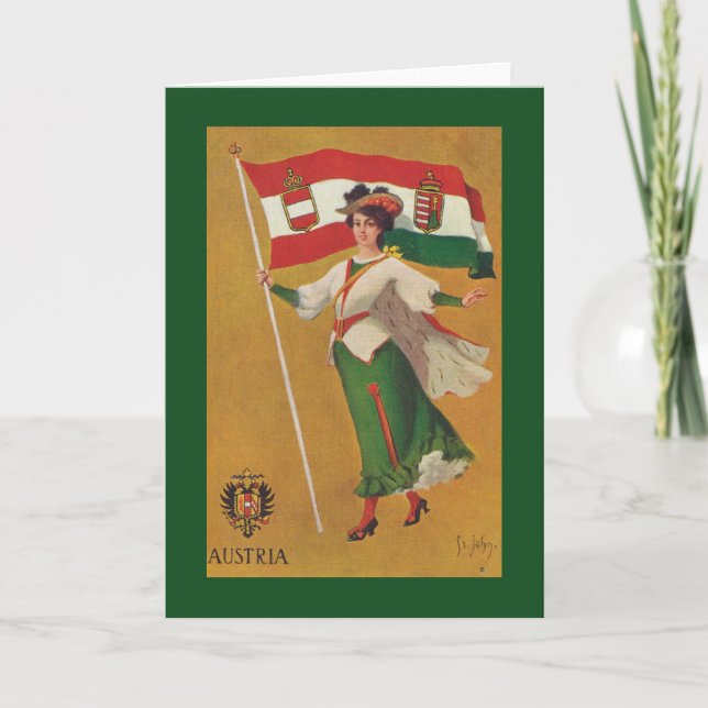Carte Drapeau de la double monarchie (Autriche-Hongrie) (Devant)