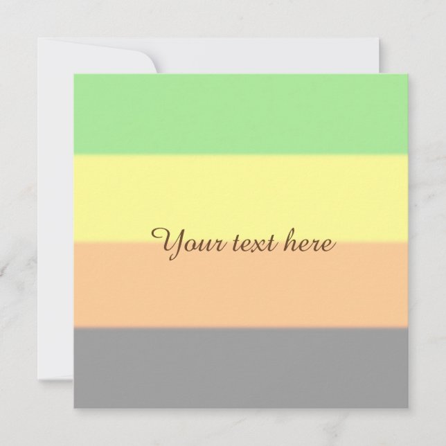 Carte Drapeau de la Fierté Aromantique (Devant)