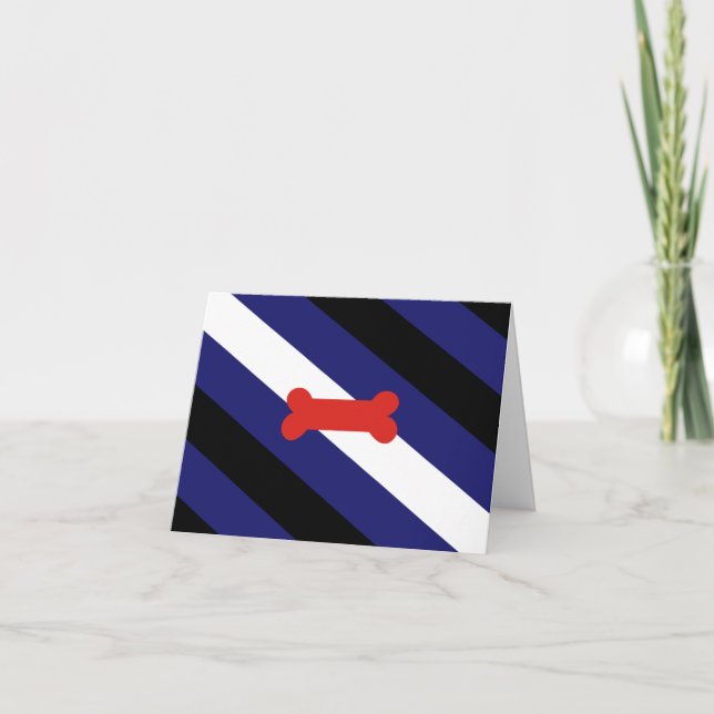Carte Drapeau de la fierté de jeu de chiot (Devant)