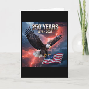Carte Drapeau de la liberté pour le 250e anniversaire Ma