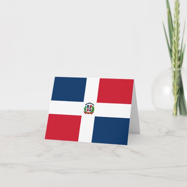 Carte Drapeau de la République dominicaine (Devant)