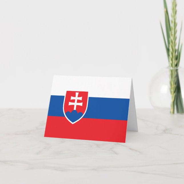 Carte Drapeau de la Slovaquie (Devant)