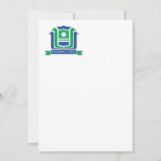 Carte Drapeau de la ville de Beaumont (Devant)