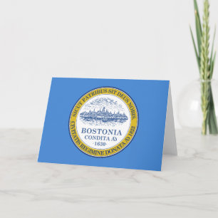Carte Drapeau de la ville de Boston (Massachusetts)