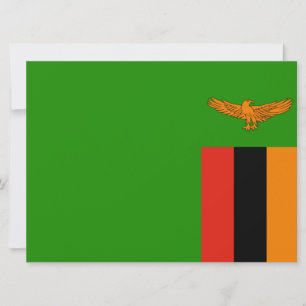 Carte Drapeau de la Zambie