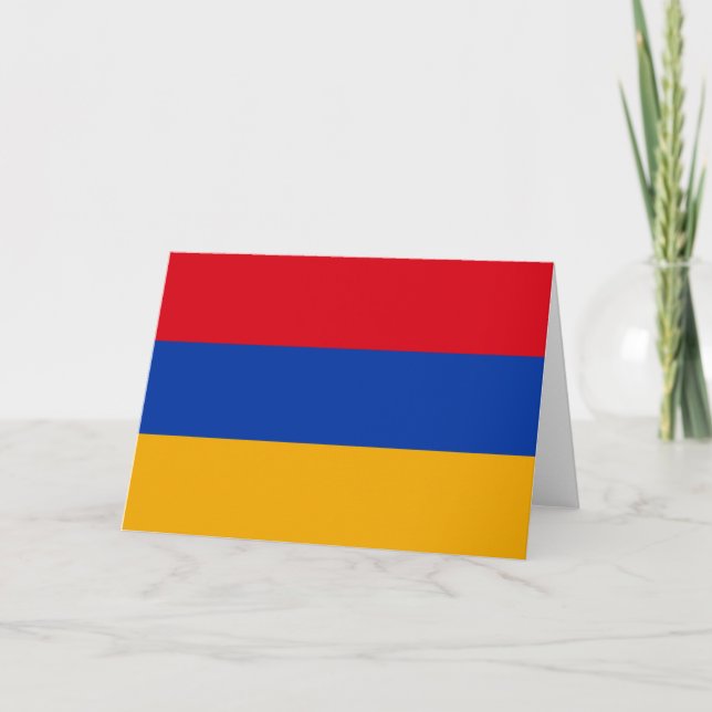 Carte Drapeau de l'Arménie (Devant)