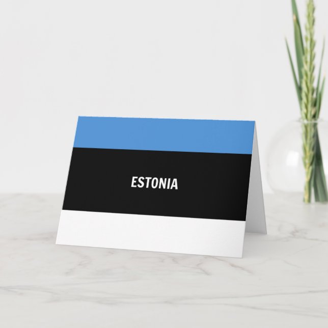 Carte Drapeau de l'Estonie (Devant)