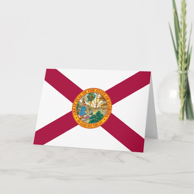 Carte Drapeau de l'État de Floride (Devant)