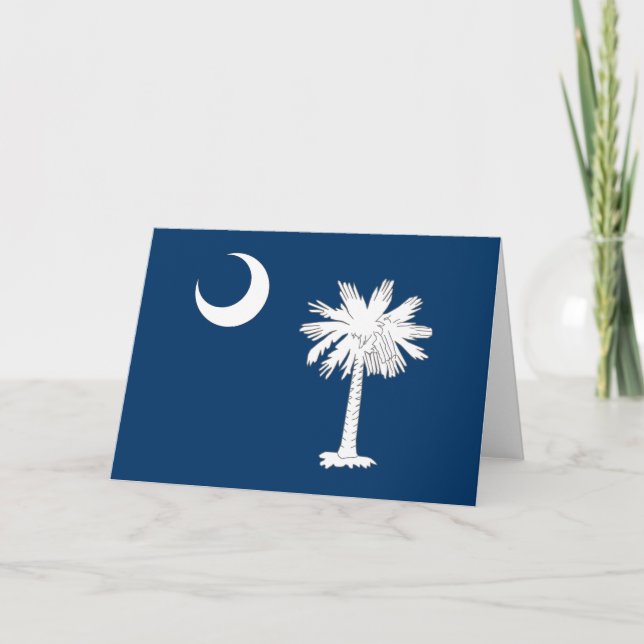 Carte Drapeau de l'État de la Caroline du Sud (Devant)