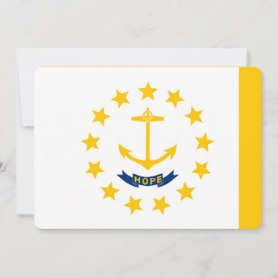 Carte Drapeau de l'État de Rhode Island