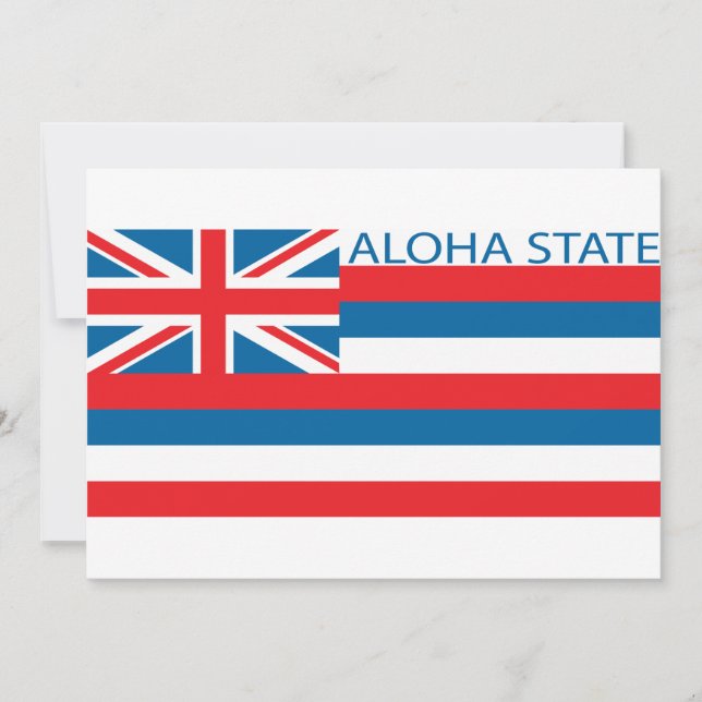 Carte Drapeau de l'État d'Hawaï (Devant)