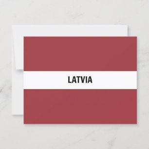 Carte Drapeau de Lettonie