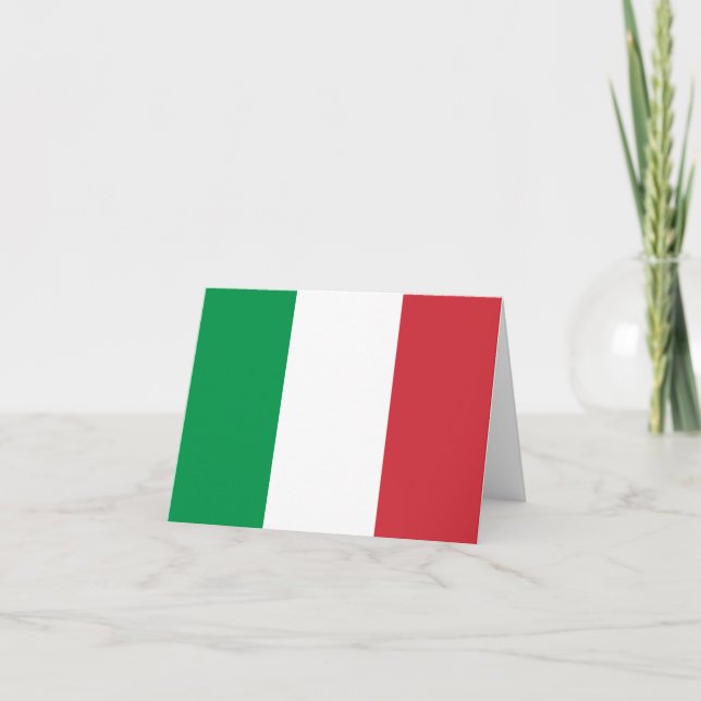 Carte Drapeau de l'Italie (Devant)