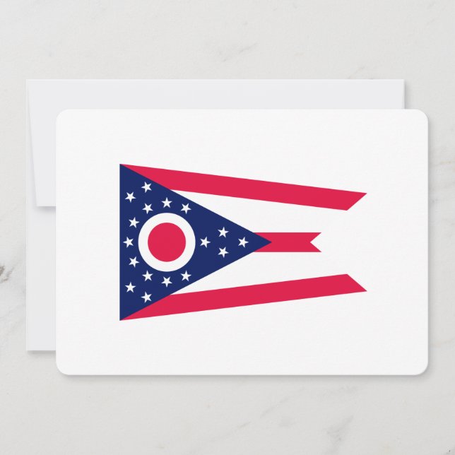 Carte Drapeau de l'Ohio (Devant)