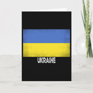 Carte Drapeau de l'Ukraine Fierté Vintage Dans Mon Adn E