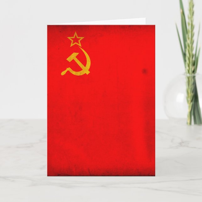 Carte Drapeau de l'URSS (Devant)