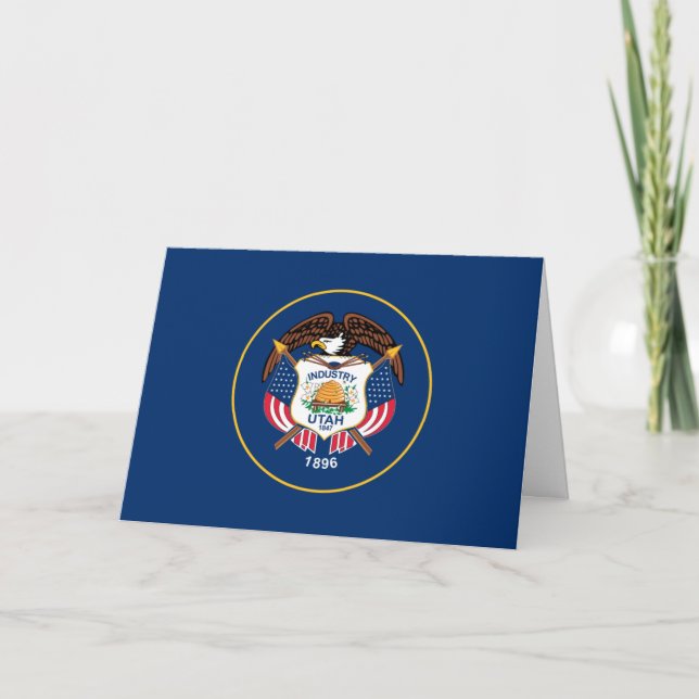 Carte Drapeau de l'Utah (Devant)