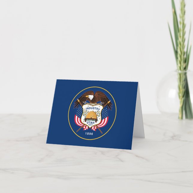 Carte Drapeau de l'Utah (Devant)