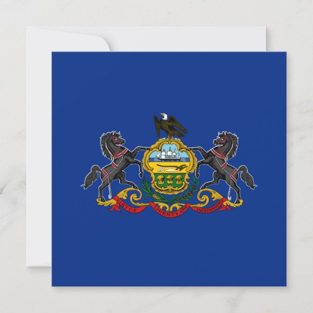Carte Drapeau de Pennsylvanie (Devant)