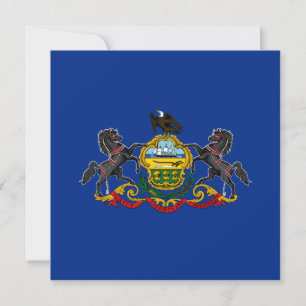 Carte Drapeau de Pennsylvanie