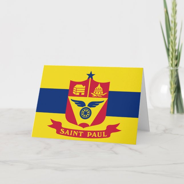 Carte Drapeau de Saint Paul (Minnesota) (Devant)