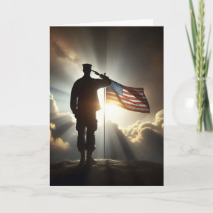 Carte Drapeau De Soldat Pour Anniversaire