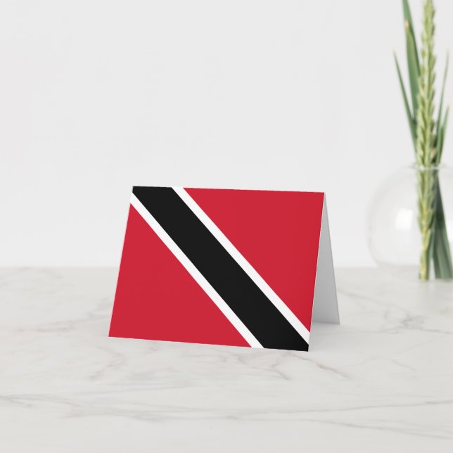 Carte Drapeau de Trinité-et-Tobago (Devant)