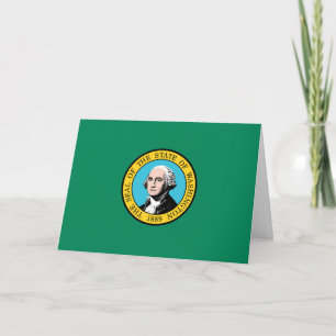 Carte Drapeau de Washington