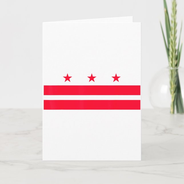 Carte Drapeau de Washington D.C.  (Devant)