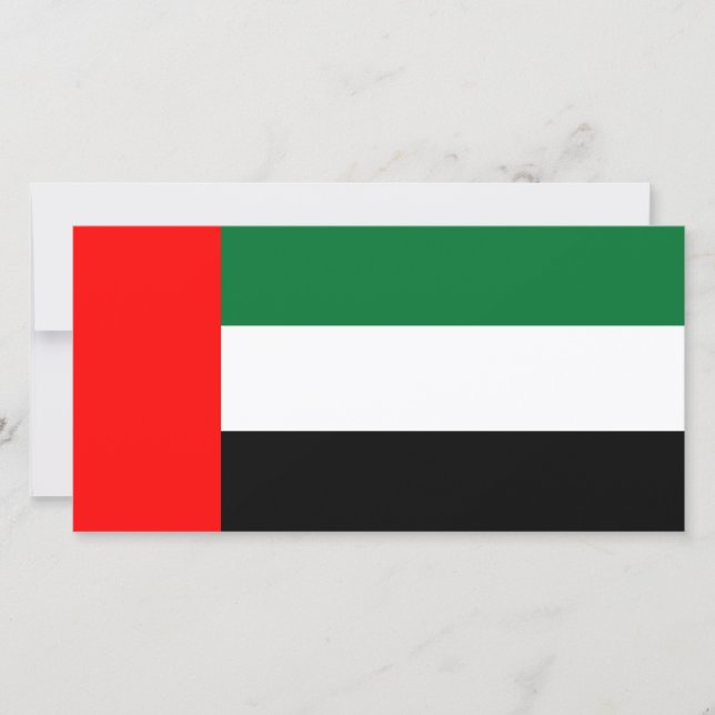 Carte Drapeau des Émirats arabes unis (EAU) (Devant)