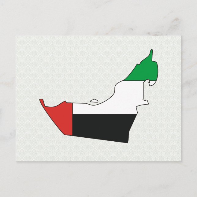 Carte Drapeau des Émirats Arabes Unis grandeur nat (Devant)